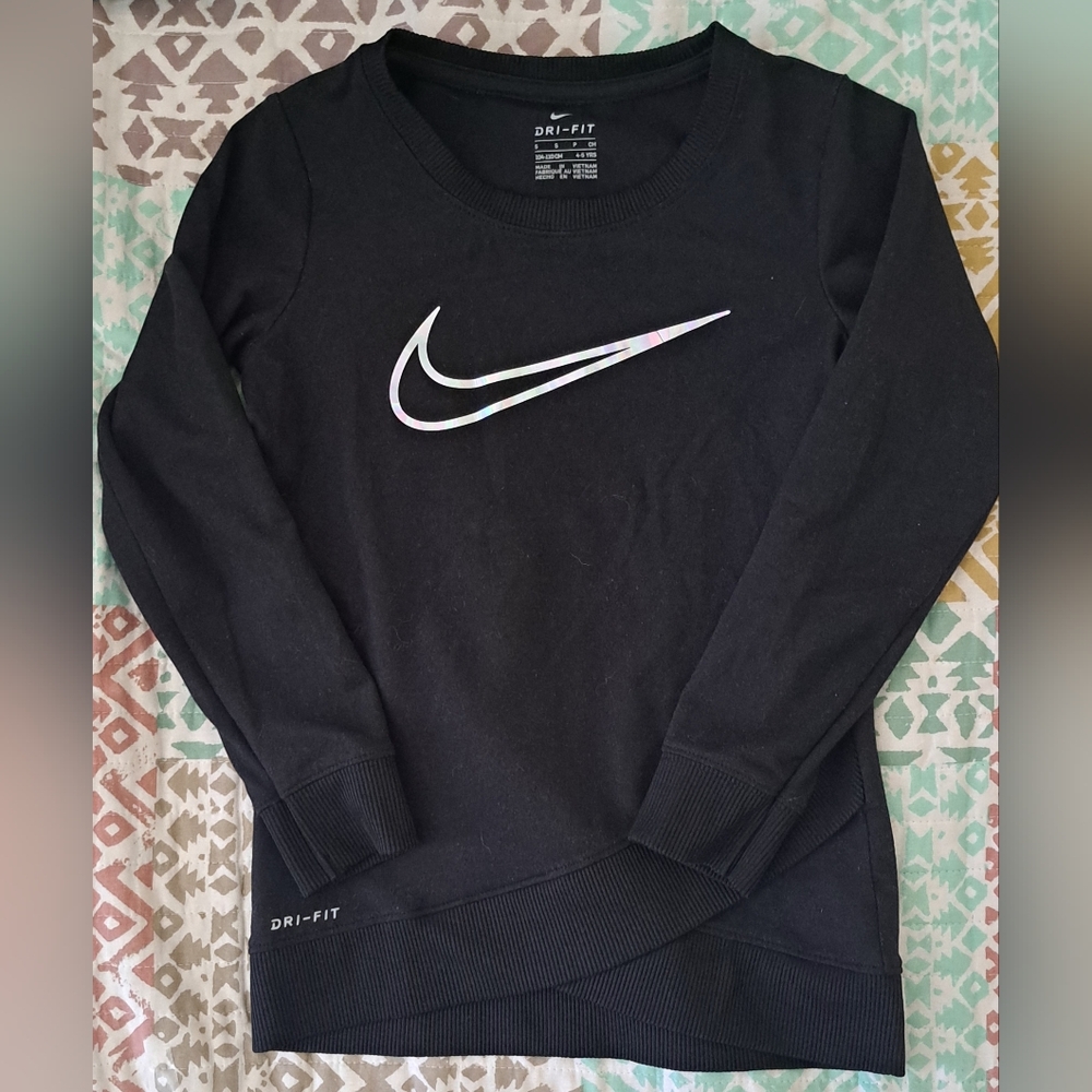 Nike Black Sweatshirt with Iconic Swoosh
